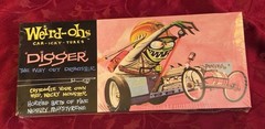 ~WEIRD OHS DIGGER THE WAY OUT DRAGSTER FACTORY SEALED MODEL KIT 16001 HAWK 2006~