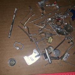 Vintage Junkyard Lot Plastic Model Car Chrome Parts & Pieces (Lot jy181)