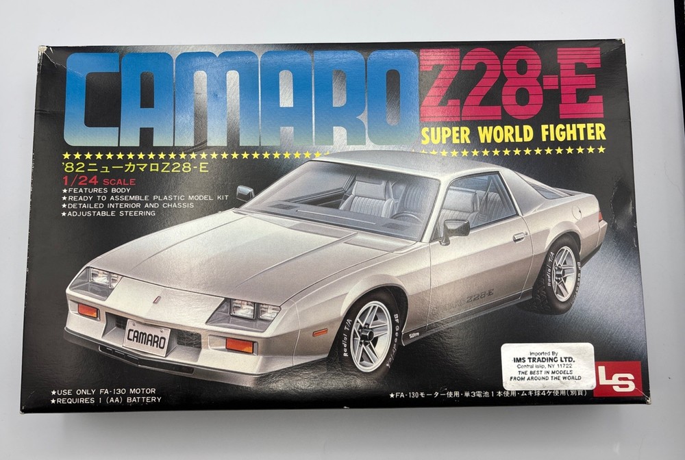 ‘82, Chevrolet, Camaro, Z28-E, Super World Fighter, 1/24 Scale, Model Kit, LS.