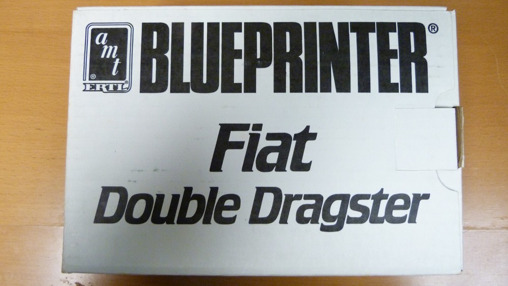 1/25 AMT Blueprinter Fiat Double Dragster – New – Complete – Un-started