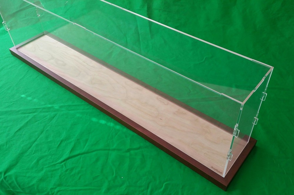 27 x 5 x 10 Acrylic Display Case for Trucks Ocean Liner Cruise Ships wooden base
