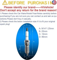 V7410 Iridium Spark Plug 41-114 12622441 Automobile spark plugs for