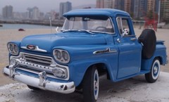 57 Chevy 1957 Pickup Truck Built Vintage Classic Race Car Metal Model 55 1955