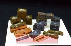 1/35 Scale Die-Cast Resin Model Assembled Kit German Ammunition Containers Sc…