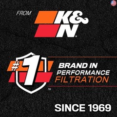 K&N Engine Air Filter: Extended Life 24,000 Mile Replacement: Compatible