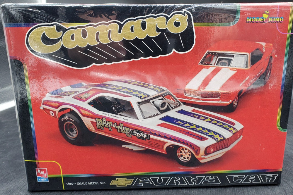 🚦😎🔥Rare AMT MODEL KING 1969 ’69 Camaro Rattle Trap Funny Car Kit # 21775P😎🚦