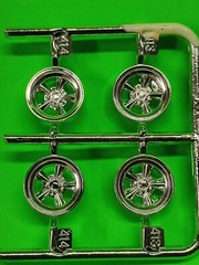 AMT 1961 Chevy Impala SS 409 1/25 RADAR Rim Wheel Goodyear Drag Car Slick Tire