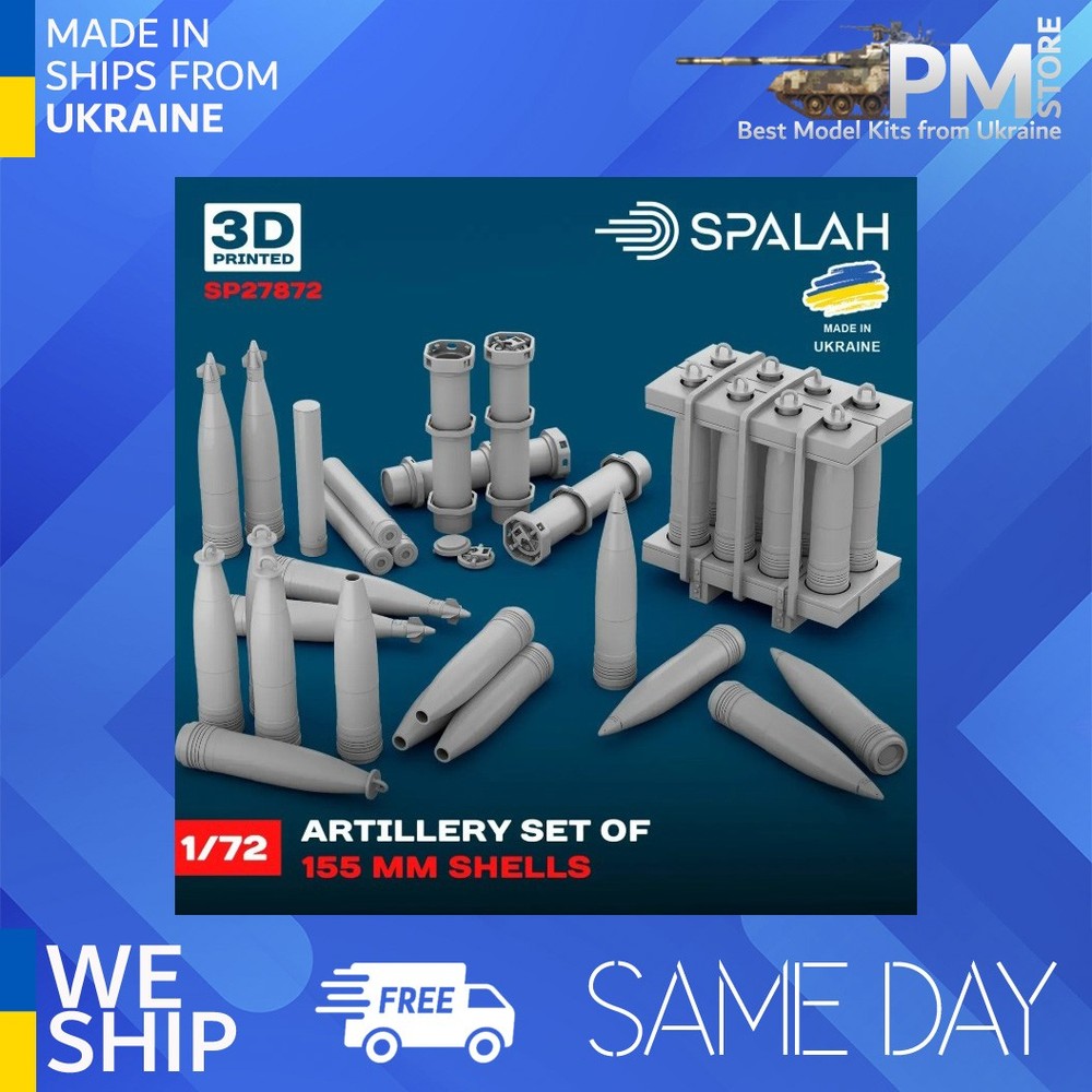 SPALAH 27872 1/72 Set of scale models “Artillery set of 155mm shells”.