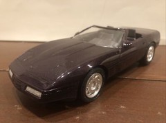 1992 Chevrolet Corvette Convertible Dealer Promo Car BLACK ROSE 1:25 AMT / ERTL