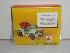 Vintage CITGO Antique CAR COLLECTION #7 1905 5 CV Peugeot Matchbook Model kit