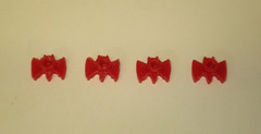 BZ BATMOBILE SLOT CAR WHEEL BATS THREDED JUST SCREW THEM ON LIKE ORIGINALS