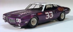 #33 David Pearson CV Enterprises Pontiac GTO 1/24th – 1/25th Scale Decals