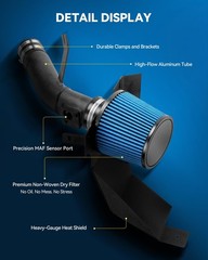 Philtop 2.75 Cold Air Intake Kit Shield Compatible Honda Civic 2016 2017 2018
