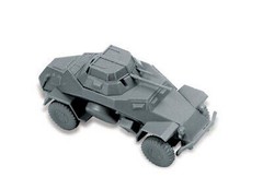 1/100 German Light Armored Car Sd.kfz.222 Zvezda 6157 Model kit (Art of Tactic)