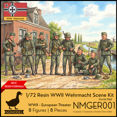 NUMODEL NMGER001 | 1/72 Resin WWII German Wehrmacht Soldier Scene Kit Kurze Rast