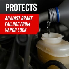Brake Fluid Dot 4 STP Synthetic 12 Oz Protects Systems Disc Drum ceramic rotors