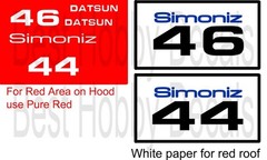 #46 BRE DATSUN 510 1972 Peter Brock – John Morton 1/18th Scale Waterslide Decals