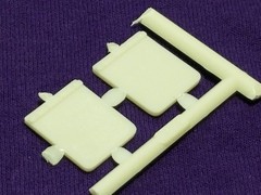 Diamond REO Truck Tractor FRONT MUD FLAPS GUARDS for 1:25 AMT Model Kit
