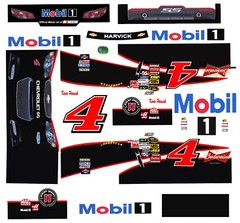 #4 Kevin Harvick Mobil 1 Chevrolet SS 2014 1/24th Scale Nascar Waterslide Decals