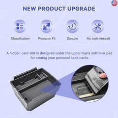 RUNROAD Center Console Organizer Tray Compatible with 2025 Kia K4 Accessories,