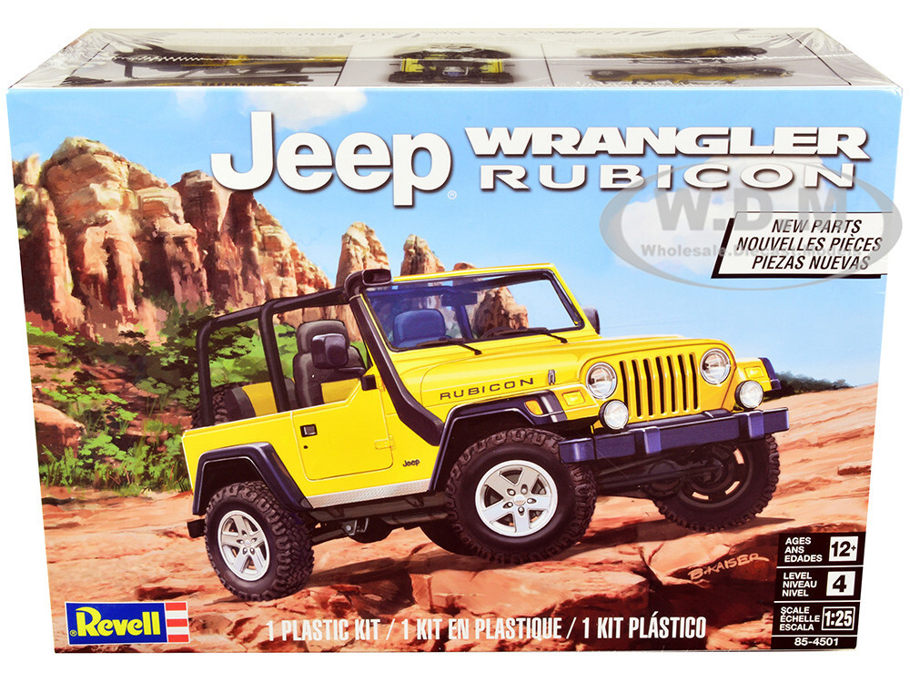 LEVEL 4 MODEL KIT JEEP WRANGLER RUBICON 1/25 BY SCALE MODEL BY REVELL 85-4501