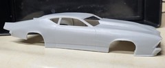 1/24 scale resin 3d printed 1969 Chevy Chevelle Pro Mod drag body model slot car