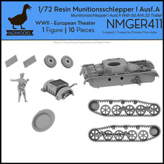 NUMODEL NMGER411 | 1/72 WWII Munitionsschlepper I Ausf A Light Tank w/ Trailer
