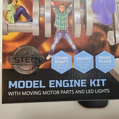 Discovery #Mindblown Model Engine Kit with Moving Parts and LED Lights.