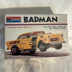 1973 Monogram Badman ’55 Chevy Street Funny Car Gasser 1:24 Factory Sealed !