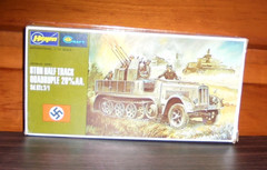 Hasegawa German Army 8 Ton Half Track Quadruple 20mm AA Sd.Kfz Model Kit