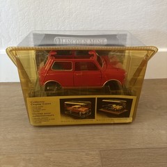 New Sealed HOT METAL Classic Red Mini Cooper TESTORS Model Kit Diecast 1:18