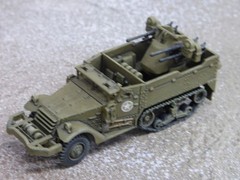 Roco Minitanks Pro Painted WWII US M-16 Quad 50 Halftrack Lot#8685B©