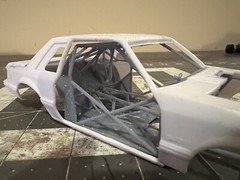 3dPrinted Chassis For Revell ’90 Mustang LX 5.0 1:25 Scale Model Kit W/rear end