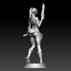 1/24 Scale Resin Figure Model Kit Explorer Pretty Girl Unassembled, Unpainted.
