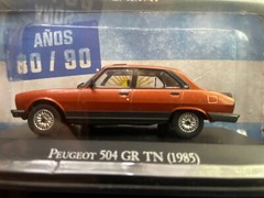 INOLVIDABLES PEUGEOT 504 GR TN 1985 SCALE DIECAST MODEL 1:43 BROCHURE & BUBBLE