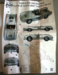 PROVENCE MOULAGE – K & R REPLICAS – PORSCHE 718 – 550 SPYDER – JAGUAR C TYPE