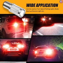 Auxbeam 1157 2357 Red Light, Super Bright 2057 2357 7528 BAY15D Replacement