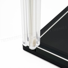 US Acrylic Display Case 13.3″ L Box Self-Install Dustproof for 1/18 Model Car