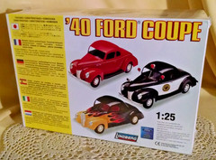 Ford Coupe 1940 Police Lindberg Car Model Kit 72159 New 2006 3 Way Stock Custom