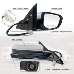 New Door Mirror Right Side Compatible with 2016-2021 Honda Civic Sedan/Coupe/Hat