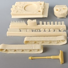 German Tiger I Late Version AlsaCast 8775.242 Resin 1/87 Kit Unfinished