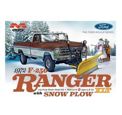 Moebius 1972 F-250 Ranger XLT w/Snow Plow 1:25 Scale Plastic Model Kit 2568