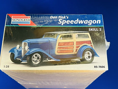 Dan Fink’s Speedwagon Monogram Nostalgic Woody Wagon 1:25 Scale Model Kit sealed