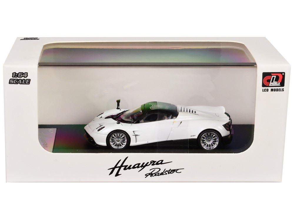 LCD Models LCD64015WH 1/64 Pagani Huayra Roadster White Metallic with