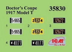 ICM 35829 – 1918 Model T with figures “Doctor on Call” – Model Kit in 1:35 Scale