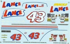 Carolina Motorsport Graphics #43 Lance 1996-Rodney Combs 1/24 Nascar decal