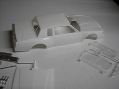 Vintage A 1/24 NASCAR Buick Grand National Regal w/ 2 Hoods 4 Slot Car Body Part