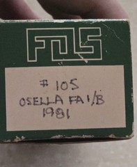 VTG FDS Automodelli Italy 1/43 Unbuilt Metal Car Kit #105 Osella FA 1/B-NOS