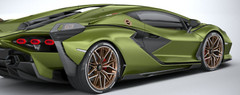 Lamborghini 1:18 Race Car12Classic Concept Custom Built Model24Carousel GREEN