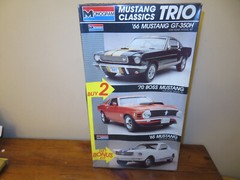 Monogram Mustang Trio 70 Boss 66 Shelby GT-350H 65 1/32 1/24